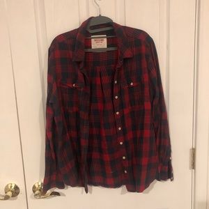 Red & Blue Checkered Flannel